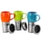 Mr. Coffee Traverse 16oz. Stainless Steel & Ceramic Travel Mug Set
